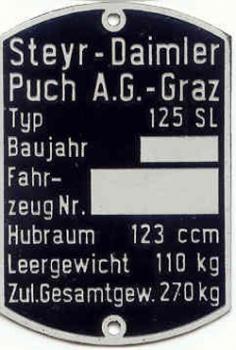 Typenschild