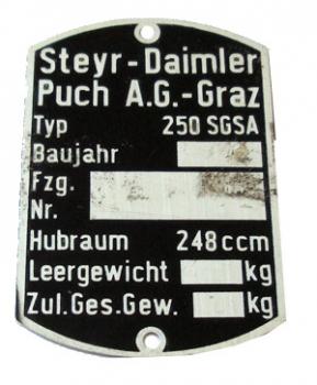 Typenschild