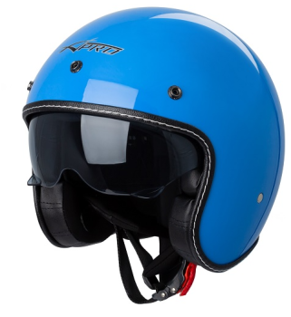 Jet Helm blau (ECE konform), mit Visier