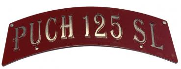 Kennzeichenschild rot 125 SL