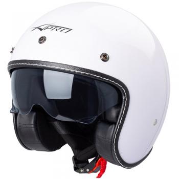 Jet Helm weiß (ECE konform), mit Visier