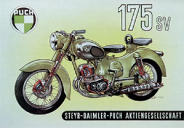 Poster Puch 175 SV (grün)