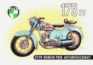 Poster Puch 175 SV (blau)