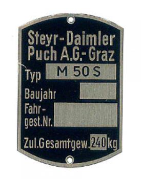 Typenschild M 50 S