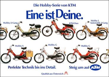 Poster - KTM Hobby "Eine ist Deine" (ca. 50 x 70 cm)