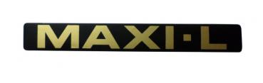 Aufkleber Kettenschutz "Maxi-L" schwarz/gold (links u. rechts)