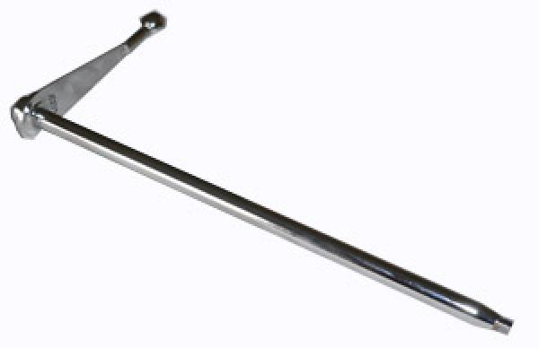 Zündverstellhebel, kompl. mit Welle, Edelstahl poliert