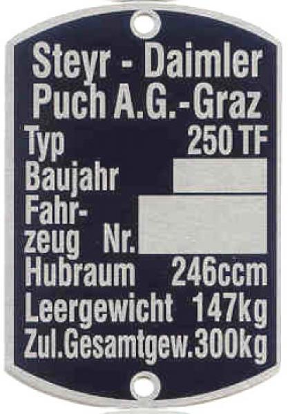 Typenschild