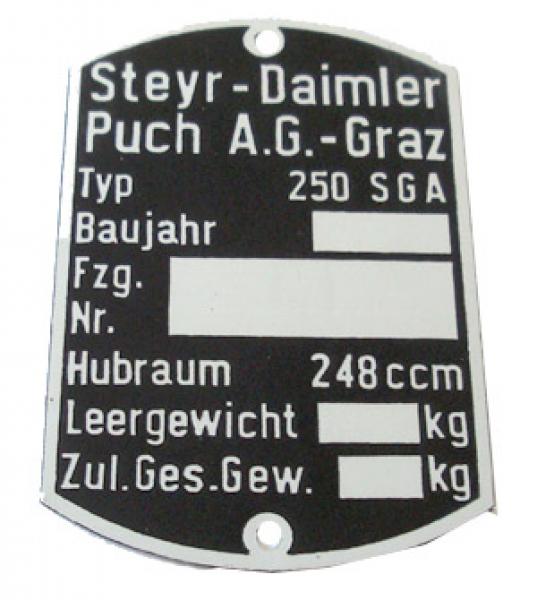 Typenschild