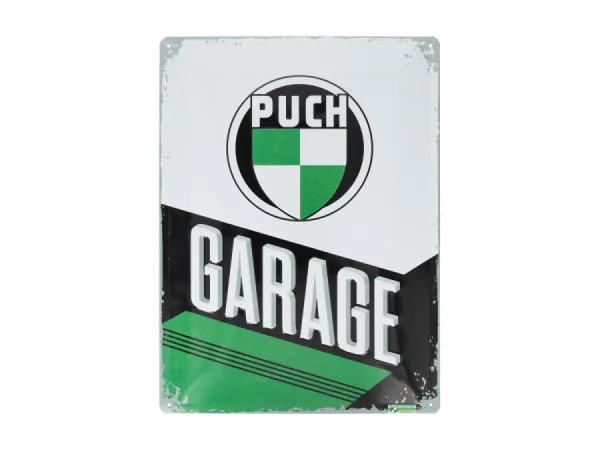 Blechschild Puch Garage 30x40cm
