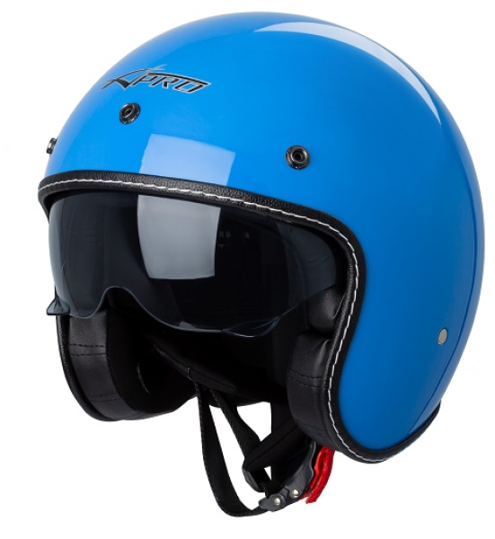 Jet Helm blau (ECE konform), mit Visier