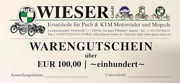 Gutschein 100 Euro -  Die Geschenkidee für jeden Anlass!