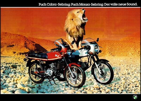 Farbposter Puch Cobra - Sebring - Puch Monza 70x50cm