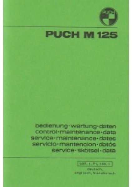 Betriebsanleitung Puch M125