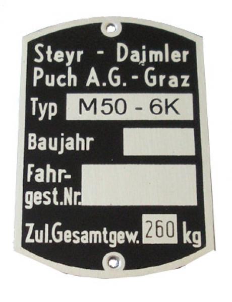 Typenschild
