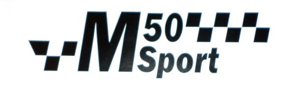 Seitendeckelaufkleber M 50 Sport