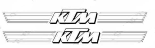 Tankaufkleber (Garnitur) Hobby, weiß