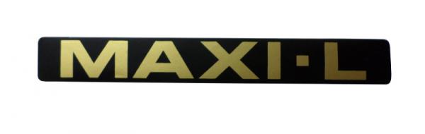 Aufkleber Kettenschutz "Maxi-L" schwarz/gold (links u. rechts)