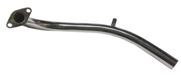 Auspuffkrümmer 22mm, mit Hülse für Wärmeschutzgitter