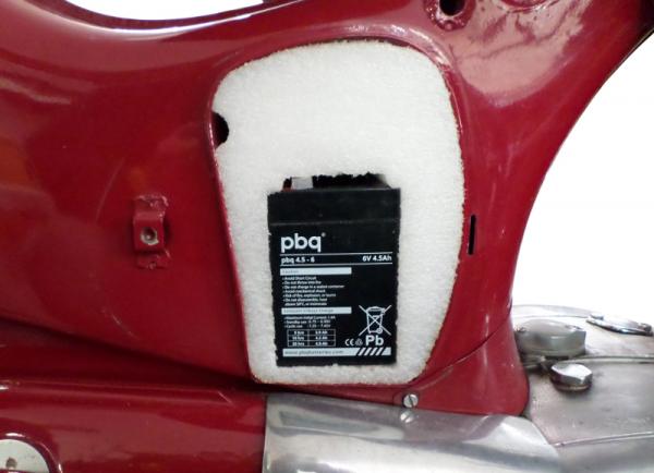 Schaumstoffeinlage für Rahmen (Halterung für Akku 9.801 und 9.803)